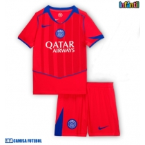 Camisa de Futebol Paris Saint-Germain Equipamento Alternativo Infantil 2025-26 Manga Curta (+ Calças curtas)